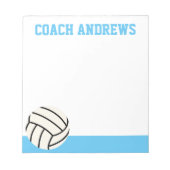 N'importe quelle couleur Volleyball Bloc-notes per (Devant)