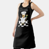 N'Importe Qui Peut Cuisiner ! Tablier noir Kitty ( (Insitu)