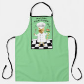 N'Importe Qui Peut Cuisiner ! Tablier Vert Kitty ( (Recto)