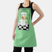 N'Importe Qui Peut Cuisiner ! Tablier Vert Kitty ( (Insitu)