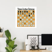 Nimzo-Indische verdediging Poster (Thuiskantoor)