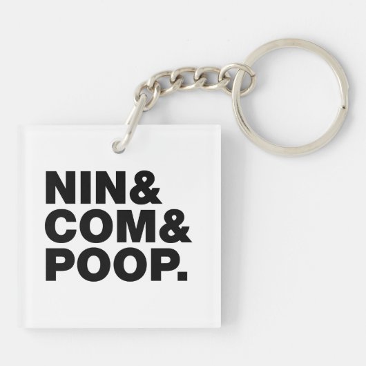 NIN & COM & POOP. SLEUTELHANGER (Achterkant)