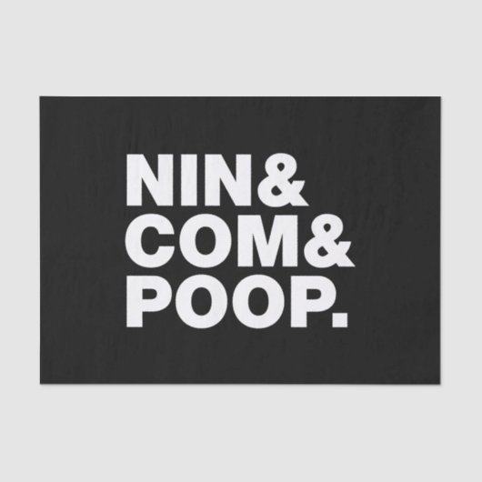NIN & COM & POOP. TISSUEPAPIER (Voorkant)