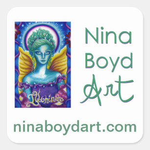 Nina Boyd Art sticker (vierkant)