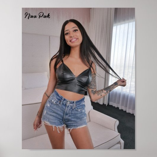 Nina Pink Poster (Voorkant)
