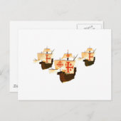 Nina Pinta en Santa Maria Briefkaart (Voorkant / Achterkant)