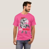 Ninasaurus T Rex Dinosaur Nina Saurus Moederdag T-shirt (Voorkant volledig)