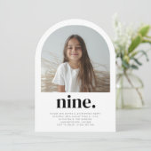 Nine Arch Foto Verjaardag Kaart (Staand voorkant)