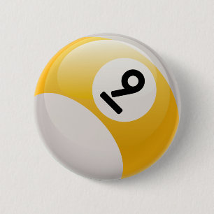 NINE BALL RONDE BUTTON 5,7 CM