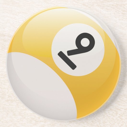 Nine Ball Zandsteen Onderzetter (Voorkant)