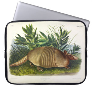 Nine-Buurt, langwerpige Armadillo van Audubon Laptop Sleeve