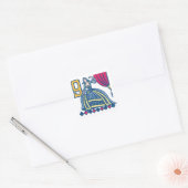 Nine Dames Dancing Vierkante Sticker (Envelop)
