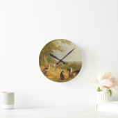 Nine Greyhounds in een Landschap (olie op canvas) Ronde Klok (Huis)