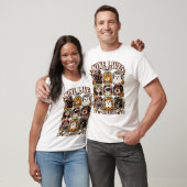 Nine Lives After Midnight Halloween Cats T-Shirt (Unisexe)