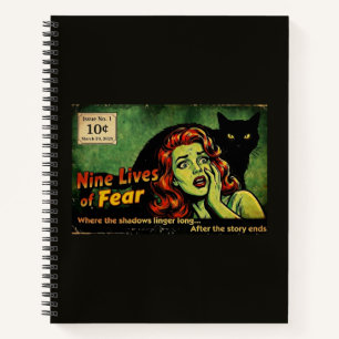 Nine Lives of Fear – Uitgave Nr. 1 Retro Horror No Notitieboek