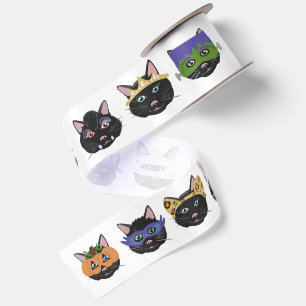 Nine Lives Zwarte Kat in Kostuum Halloween Parade Lint