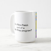 Nine Patch Quilter's Mok (Voorkant links)