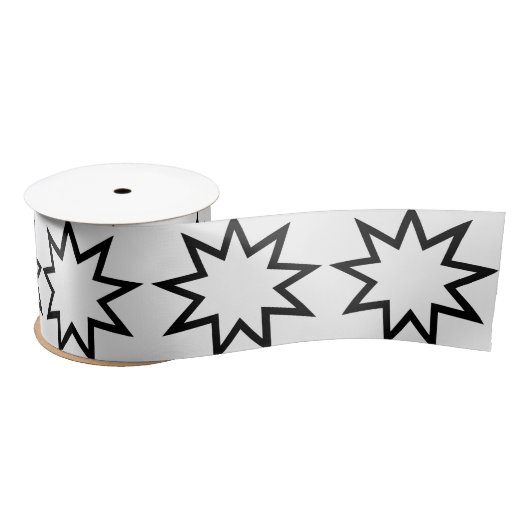 Nine-Pointed Star (symbool van de Bahai Faith) Lint (Spoel)