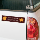 Nine Ray Yellow Spiral Sun Symbool Bumpersticker (Op Truck)