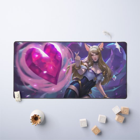 Nine Tail Fox Deskmat | Mat de bureau personnalisa (Tableau pour enfants)