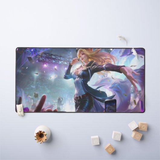 Nine Tail Fox Deskmat | Mat de bureau personnalisa (Tableau pour enfants)