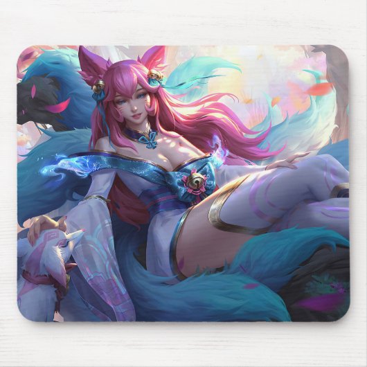 Nine Tail Fox Mousepad |  mousepad Muismat (Voorkant)
