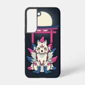 Nine-Tailed Kitsune Fox- Fun Yokai Samsung Galaxy Hoesje (Achterkant)