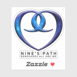 Nine's Path 9 Love Seal doorzichtige sticker