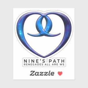 Nine's Path 9 Love Seal transparante sticker