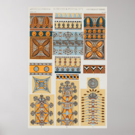 Nineveh en Perzië Vintage Ornamenten door Owen Jon Poster