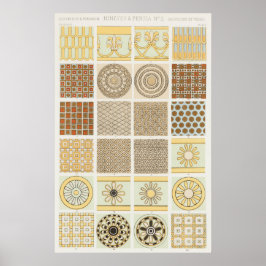 Nineveh en Perzië Vintage ornamenten door Owen Jon Poster