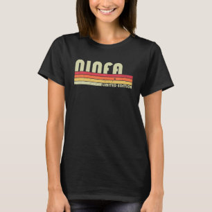 NINFA-naam Persoonlijke Retro 80S 90S geboorte T-shirt