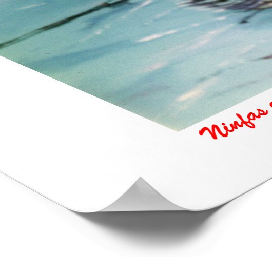 Ninfas en el agua/Nymphs in het water Poster (Hoek)