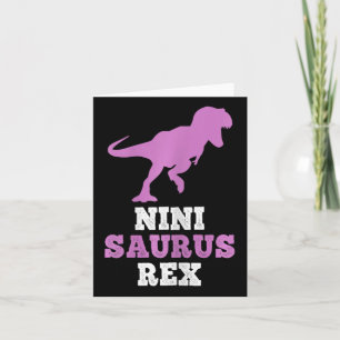 Nini-saurus Rex Dino Dinosaur Ninisaurus Grappig Kaart