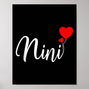 Nini Sweetheart Design met romantisch hart Poster