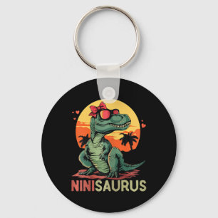 Ninisaurus Dino Dinosaur Nini-saurus T-rex Moeder' Sleutelhanger