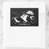 Ninja 300 forum Autocollant noir et blanc (Sac)