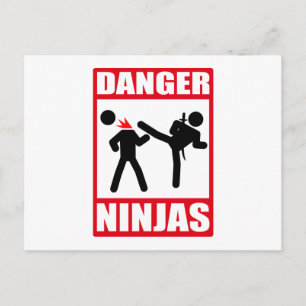 Ninja Academy Okinawa Kill Bill Briefkaart