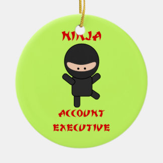 Ninja Account Executive Keramisch Ornament