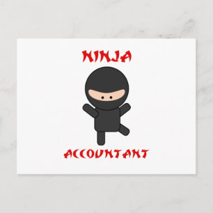 Ninja Accountant Briefkaart