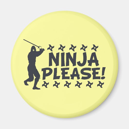 Ninja Alsjeblieft Magneet (Voorkant)