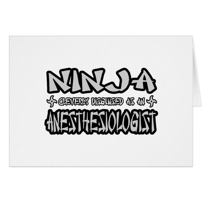 Ninja...anesthesioloog (Voorkant Horizontaal)