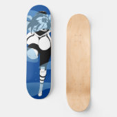 Ninja Anime Girl in the Mist Skateboard Deck (Recto)