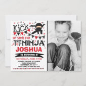 Ninja Anniversaire Invitation Karate Anniversaire (Devant)