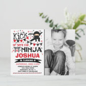 Ninja Anniversaire Invitation Karate Anniversaire (Debout devant)