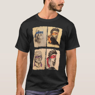 Ninja Artists Poster Style Pop Art T-shirt