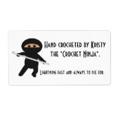 Ninja avec Étiquettes Crochet Hook (Devant)
