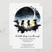 Ninja Baby shower Kaart (Voorkant / Achterkant)