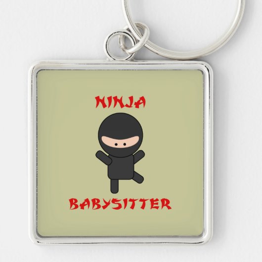 ninja babysitter sleutelhanger (Voorkant)