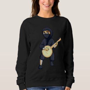 Ninja Banjo Muziekinstrumenten Mannen Vrouwen Kind Trui